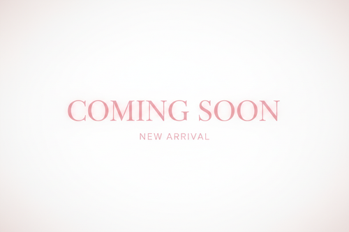 coming soon with light pink letters